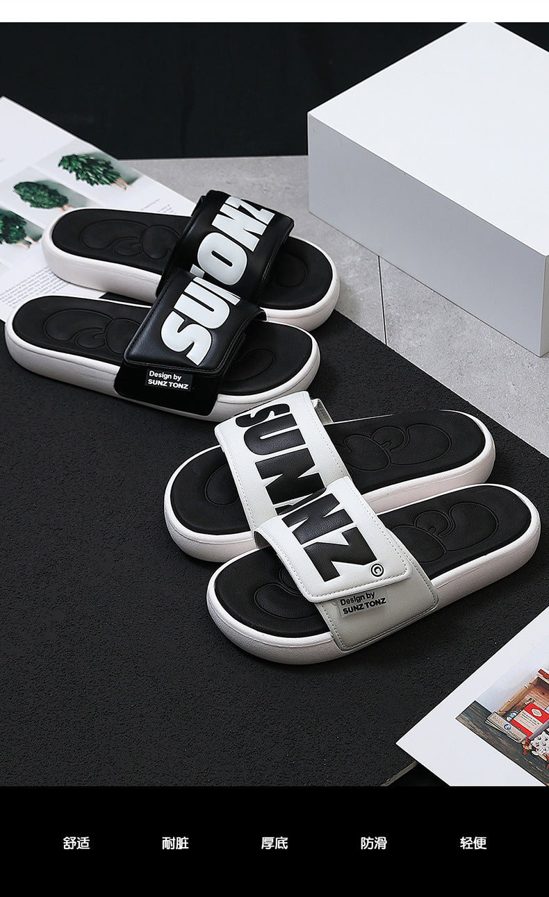 Men/Women Summer Slippers Anti-slip Slippers Outdoor Beach Flip Flops For Men Household Comfortable Shoes