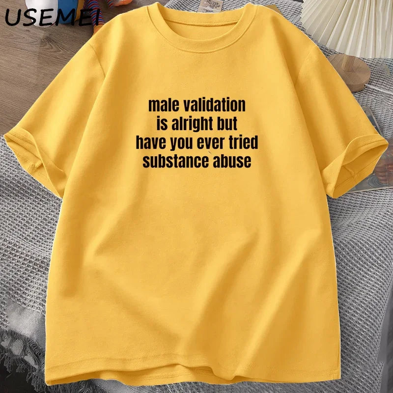 -shirt Funny Adult Humor Cotton Short Sleeve