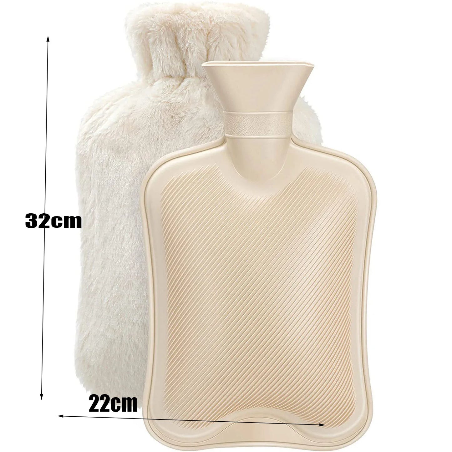 Winter Cute Hand Warmer Hot Water Bottle 2000/1000ml Big Soft Reusable