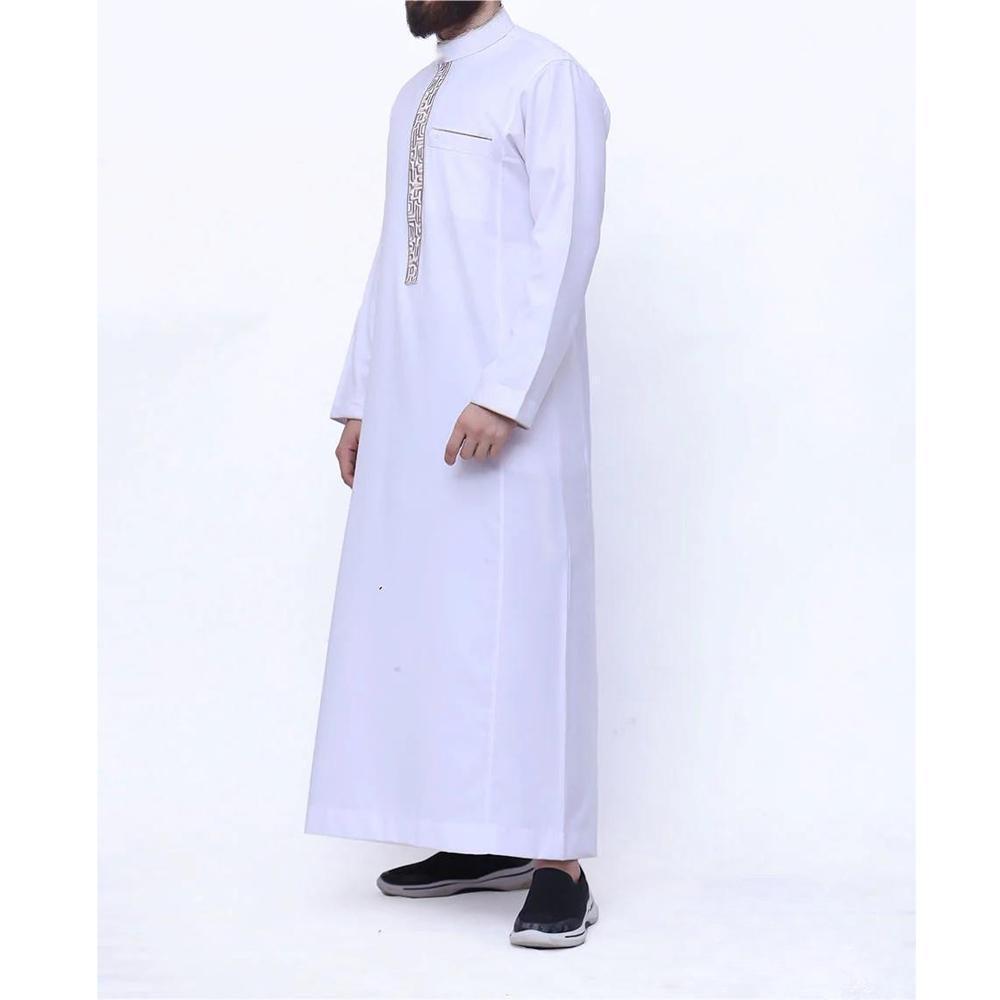 Arab Men's Robe European And American Muslim Printed Clothing