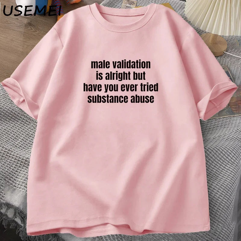 -shirt Funny Adult Humor Cotton Short Sleeve