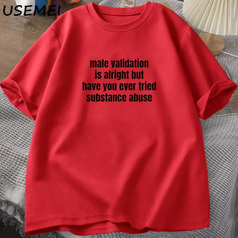 -shirt Funny Adult Humor Cotton Short Sleeve