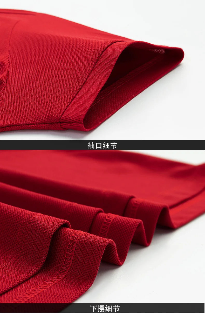 Brand Polo Shirt Men Embroidered Short Sleeve High Quality Cotton Mens