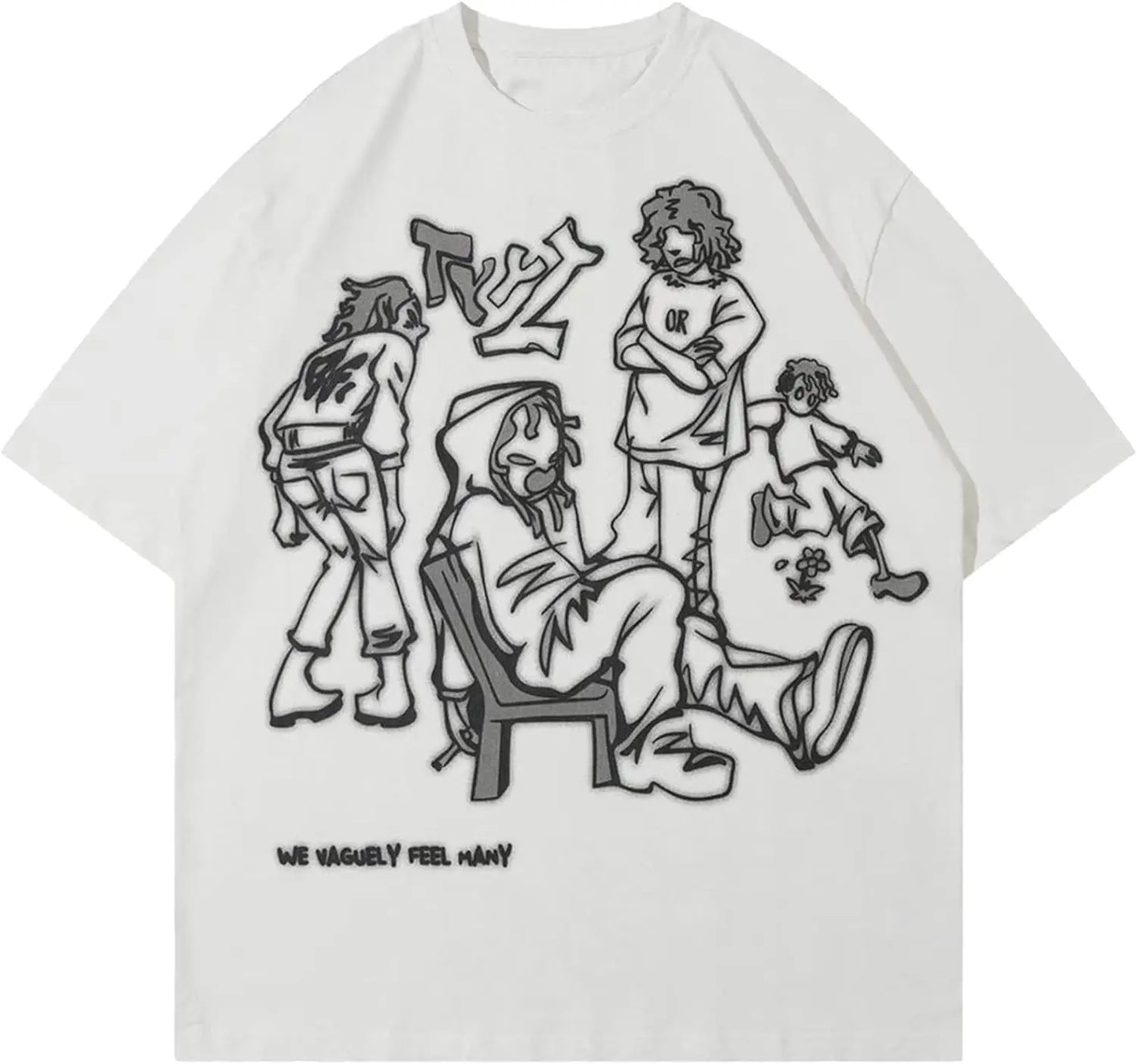 Vamtac Oversized Graphic Tees Y2k Tees