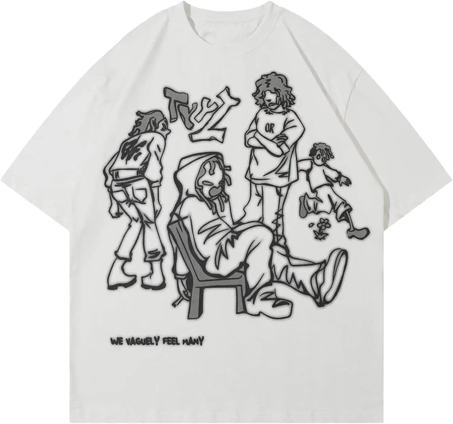 Vamtac Oversized Graphic Tees Y2k Tees