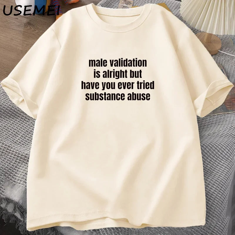 -shirt Funny Adult Humor Cotton Short Sleeve