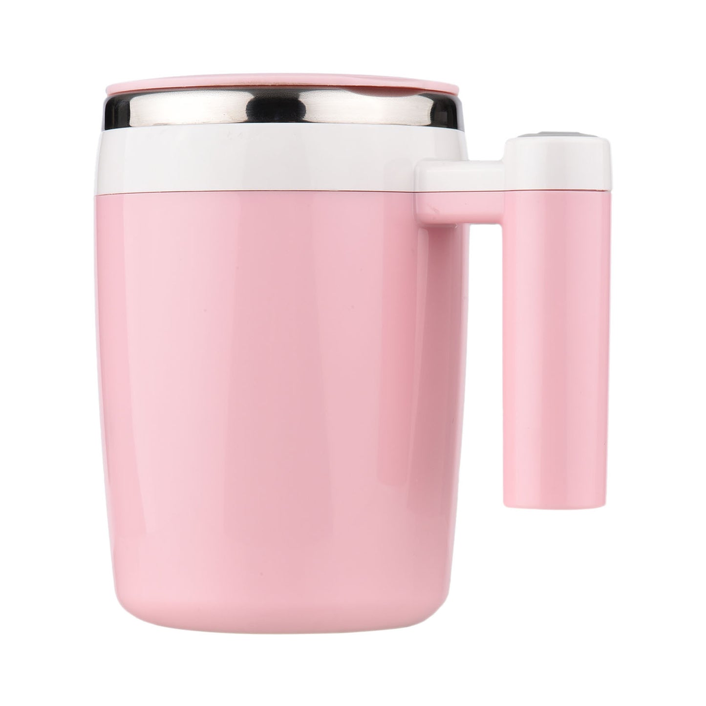 380mL Self Stirring Mug with Lid Automatic Magnetic Stirring Coffee Cup Electric Stainless Steel Self Mixing Coffee Cup for Coffee Milk Cocoa Hot Chocolate Tea